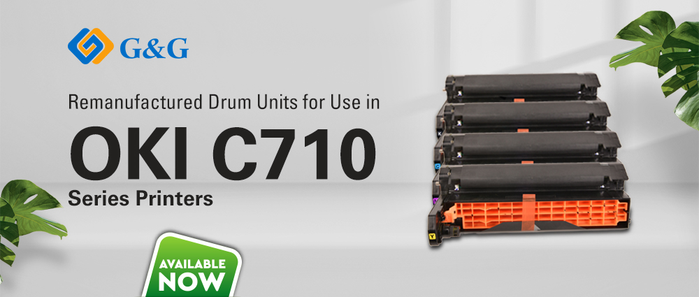 G&G remanufactured drum units for use in OKI C710 series printers are Available Now for ordering