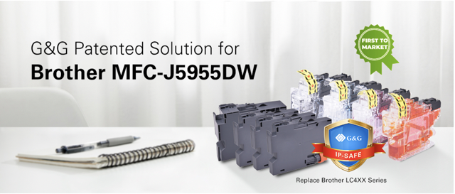 The high-yield patented inkjet cartridges for use in Brother MFC-J5955DW series printers