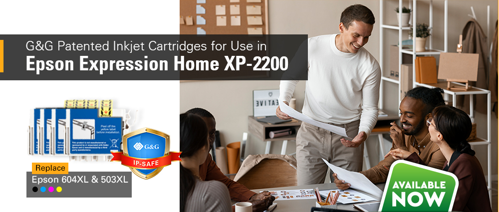 G&G patented inkjet cartridges for use in Expression Home XP-2200 series printers
