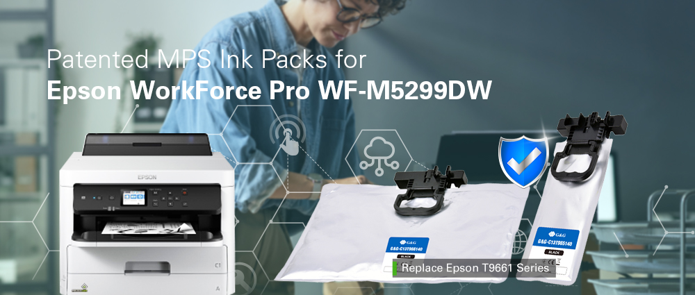 Ink packs for use in Epson WorkForce Pro WF-M5299DW
