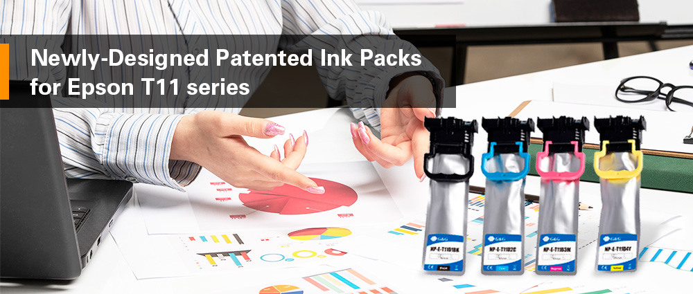 Newly-Designed Patented Ink Packs for Epson Add Color Vibrancy