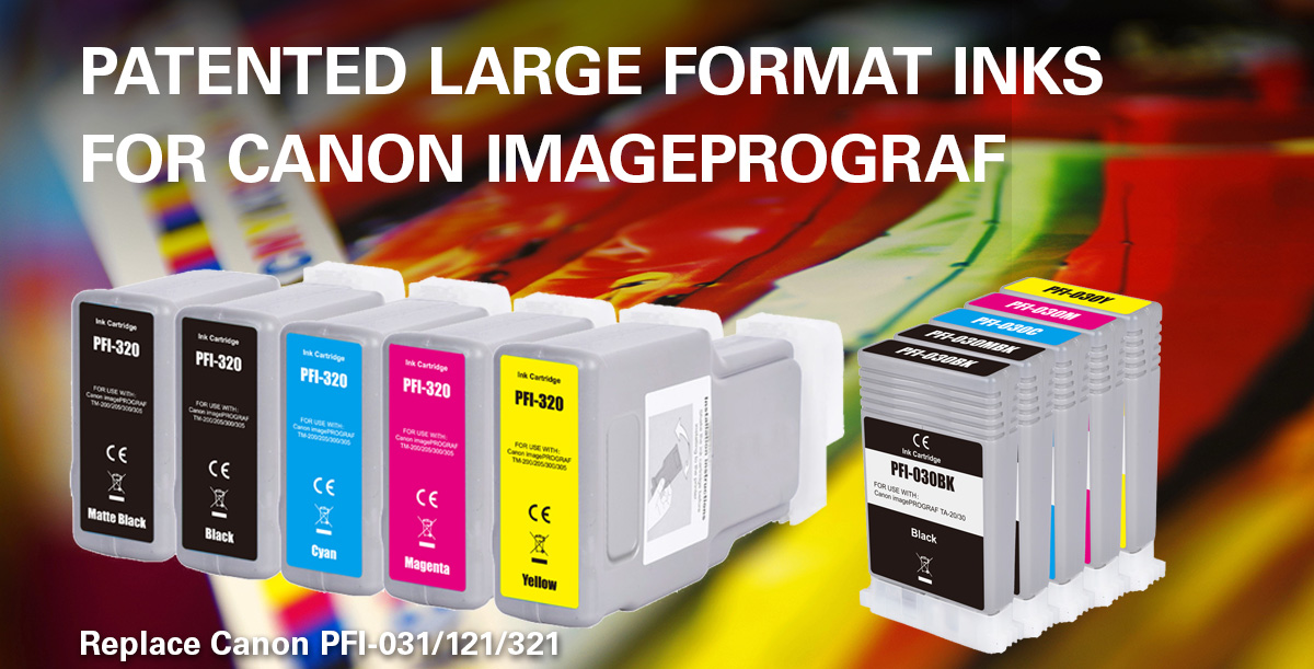 G&G Patented Large Format Inks for Canon imagePROGRAF TM Series