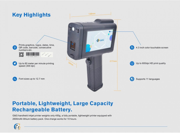 handheld inkjet printer