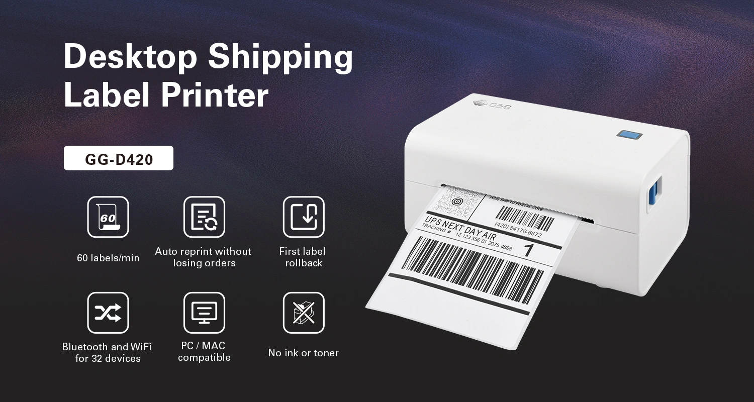 GG-D420 Thermal Shipping Label Printer