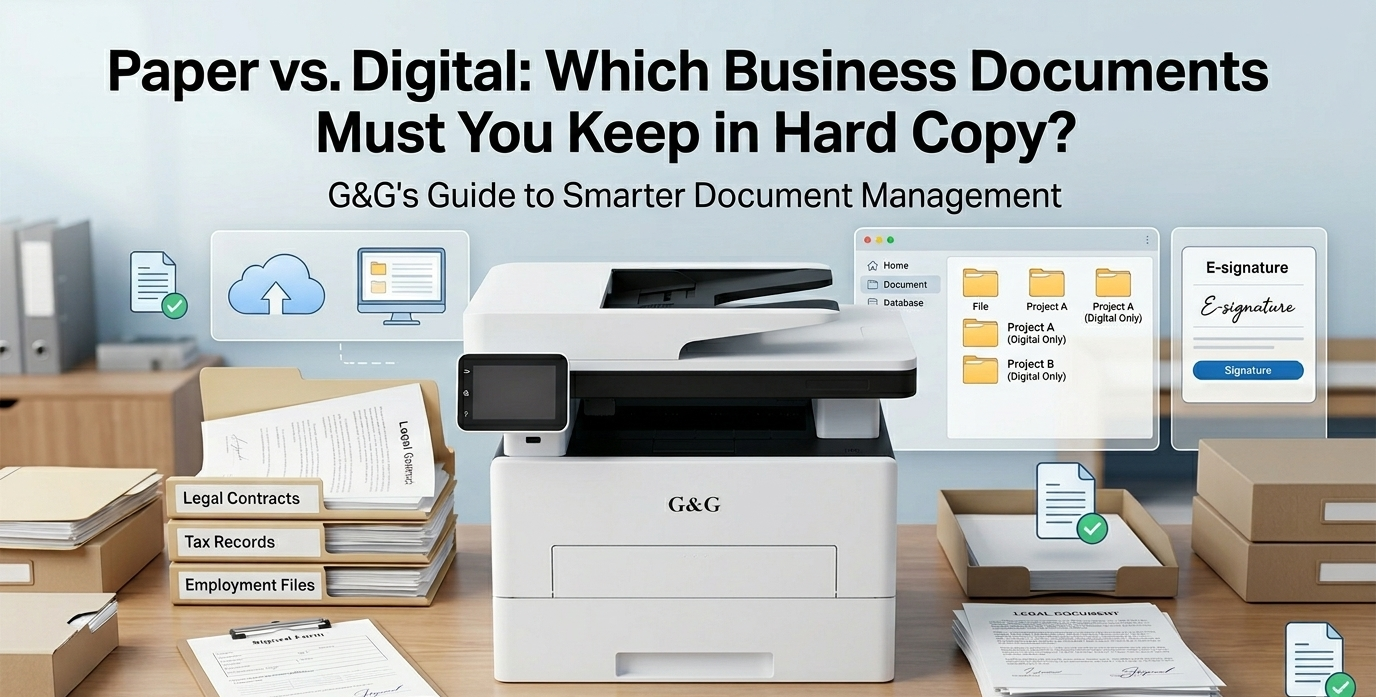 Paper vs. Digital: Which Business Documents Must You Keep in Hard Copy? Paper vs. Digital: Which Business Documents Must You Keep in Hard Copy?