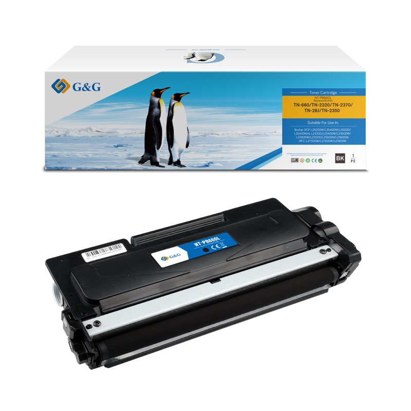 Fold Governable comb Replacement Toner Cartridges for Brother  TN-660/TN-2320/TN-2370/TN-28J/TN-2350/TN-2380 - G&G Image