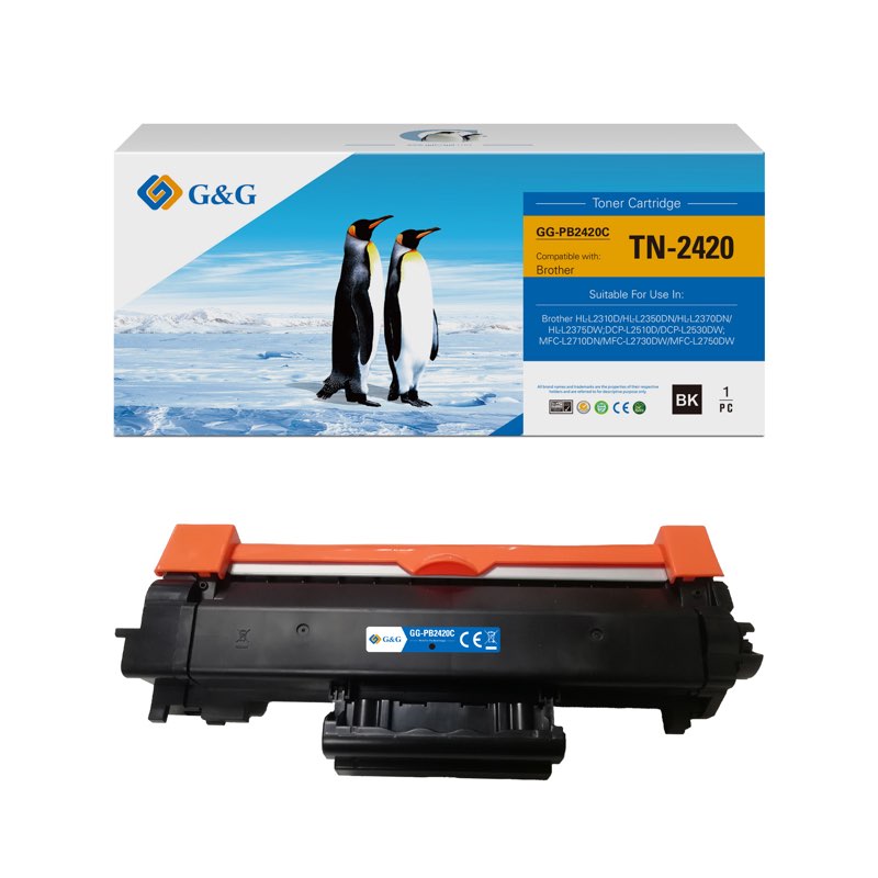 gentage Stifte bekendtskab hensigt Replacement Toner Cartridges for Brother TN-2420 <div  style="display:none">For reliable brother printer toner cartridge  replacement, you can choose G&G. We ensure that G&G's replacement laser  toner cartridges are of the same quality as