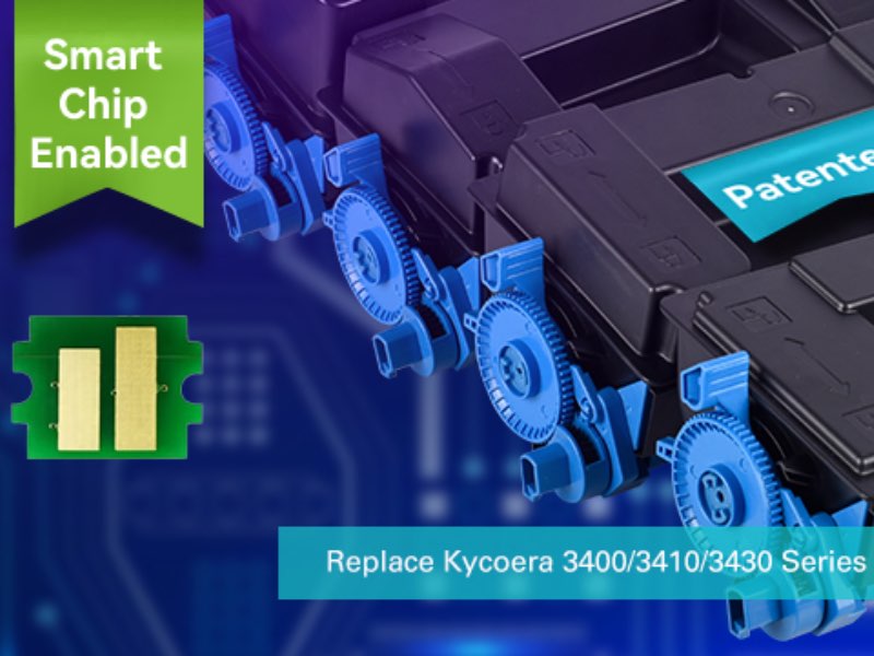 Smart Chip Enabled!  G&G Patented Toner Cartridges for Use in Kyocera PA4500x Series Printers Available