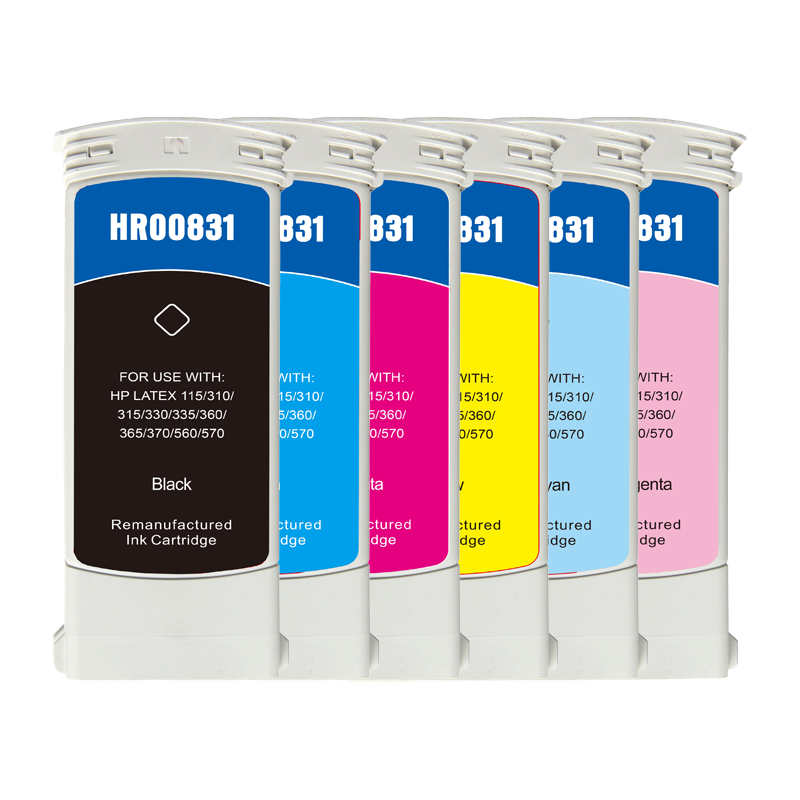 Reman Latex Ink Cartridges for HP 831A Series