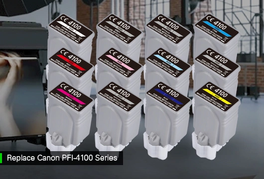 Large-Format Inks Refreshed for Canon PFI-4100 Series